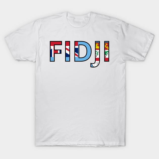 Drapeau Fidji T-Shirt by Pixelforma